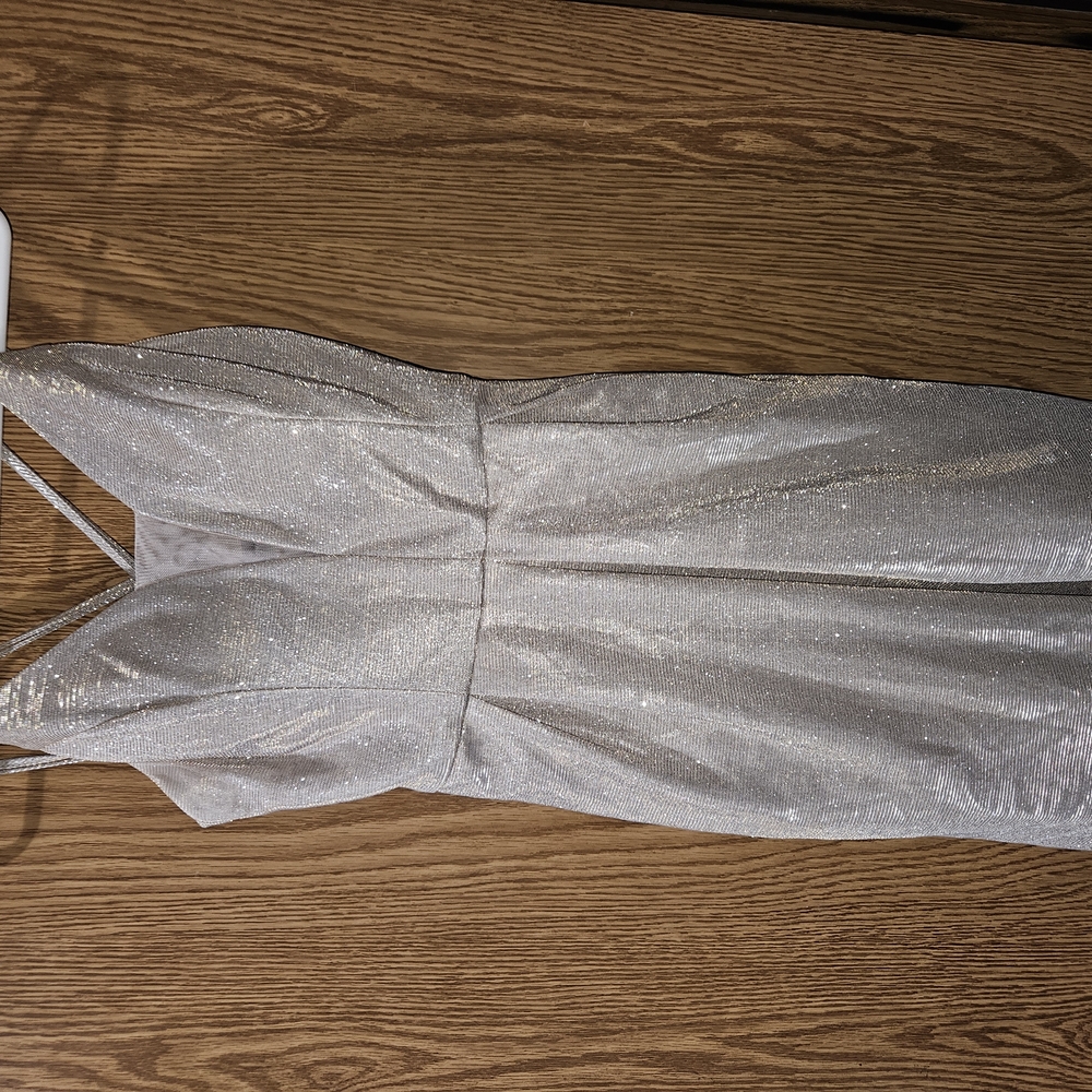 Crystal Doll Glittering Silver Dress